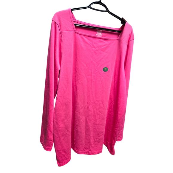 L.L. Bean 2x plus top pink - Picture 3 of 12